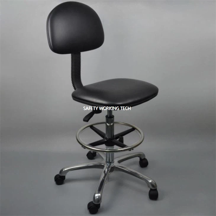 esd chair with foot rest ring